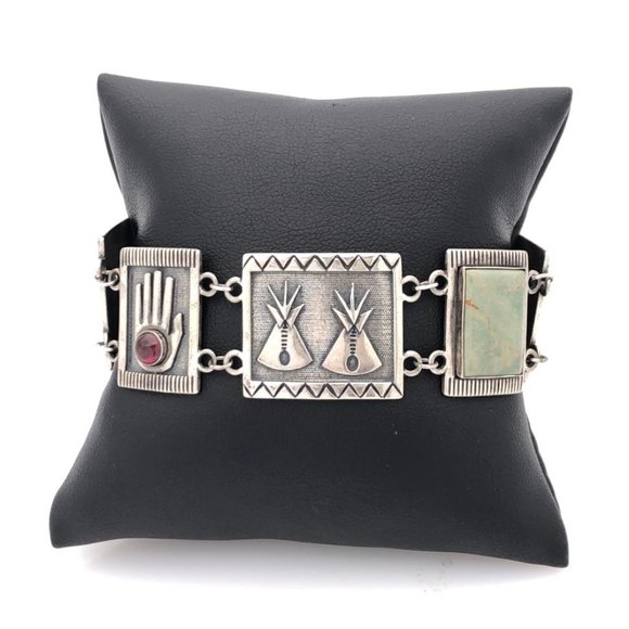 Retired Victoria Adams Carolyn Pollock Relios Navajo Storyteller Bracelet - Picture 2 of 6